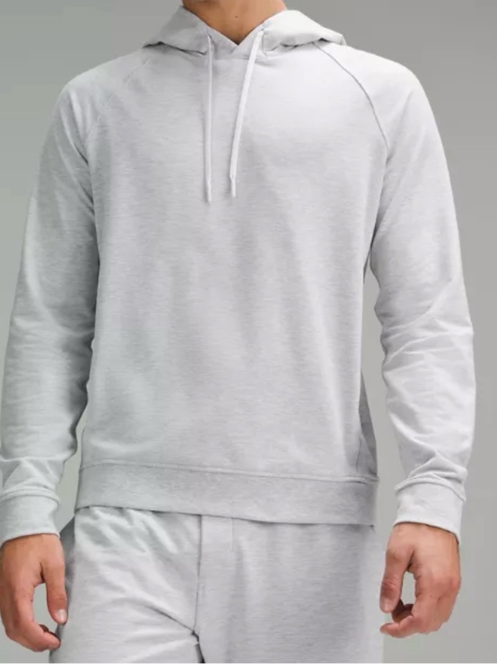 lululemon athletica Men's Light Gray Hooded Pullover